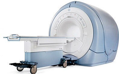 A photo of an MRI machine